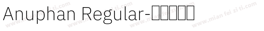 Anuphan Regular字体转换